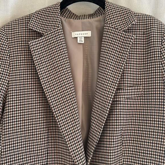 Topshop Oversized Houndstooth Blazer - Picture 8 of 8